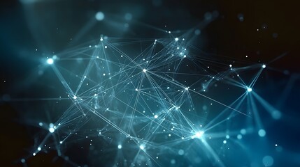 Obraz premium Abstract Digital Network Technology Background