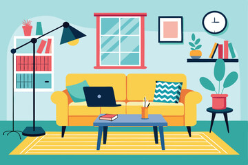 Cozy Living Room Interior Design With Plants