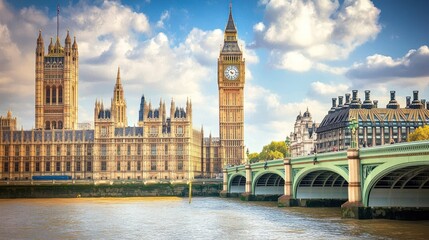 Fototapeta premium Big Ben and the Houses of Parliament, London.