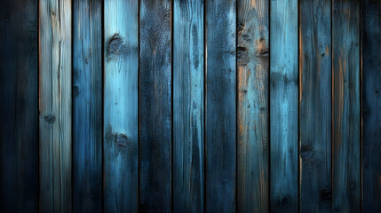 Fototapeta premium Blue Wood Plank Background