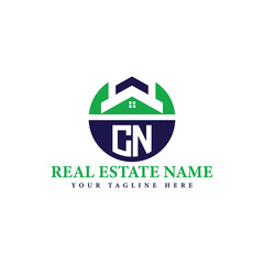 Fototapeta premium Real Estate Company Logo with House Icon