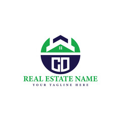 Real Estate Company Logo with House Icon