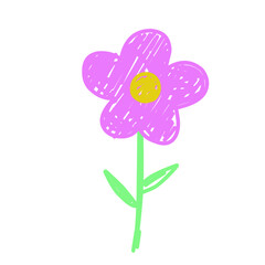 Children Drawing Flowers