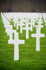 Obraz premium Luxembourg American Cemetery, Military cemetery in Luxembourg City, Luxembourg, Second World War American Military War Cemetery