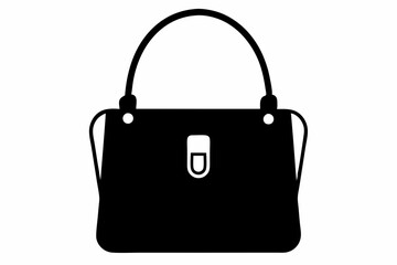 
female bag silhouette, handbag vector, shopping bag vector silhouette

