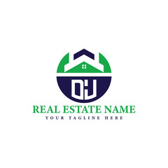 Real Estate Company Logo with House Icon