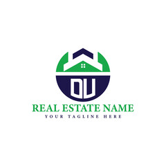 Real Estate Company Logo with House Icon