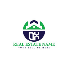 Real Estate Company Logo with House Icon