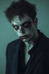 portrait of a masculine zombie
