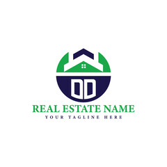 Real Estate Company Logo with House Icon