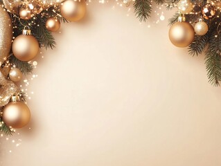 Christmas New Year background. Festive Xmas composition