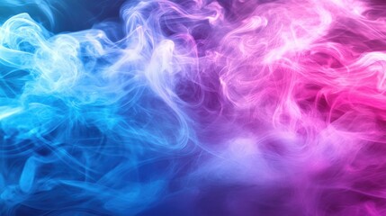 Obraz premium Colorful Smoke Patterns in Blue and Pink Hues