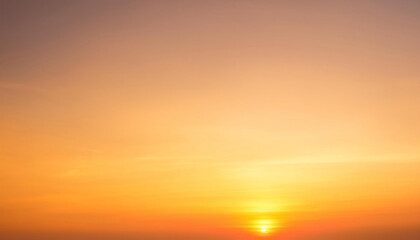 Obraz premium Gradient blur Overlay Orange Sky Evening Sunset Sunrise Pastel Soft Effect Background