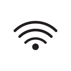 Wifi wireless internet signal flat icon for apps