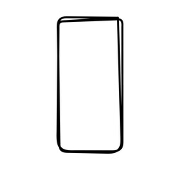 Rectangle frame line. square shape outline on hand draw style. empty black boxes. Rectangle borders collections. Doodle frames. Rubber square stamp imprint. vector illustration