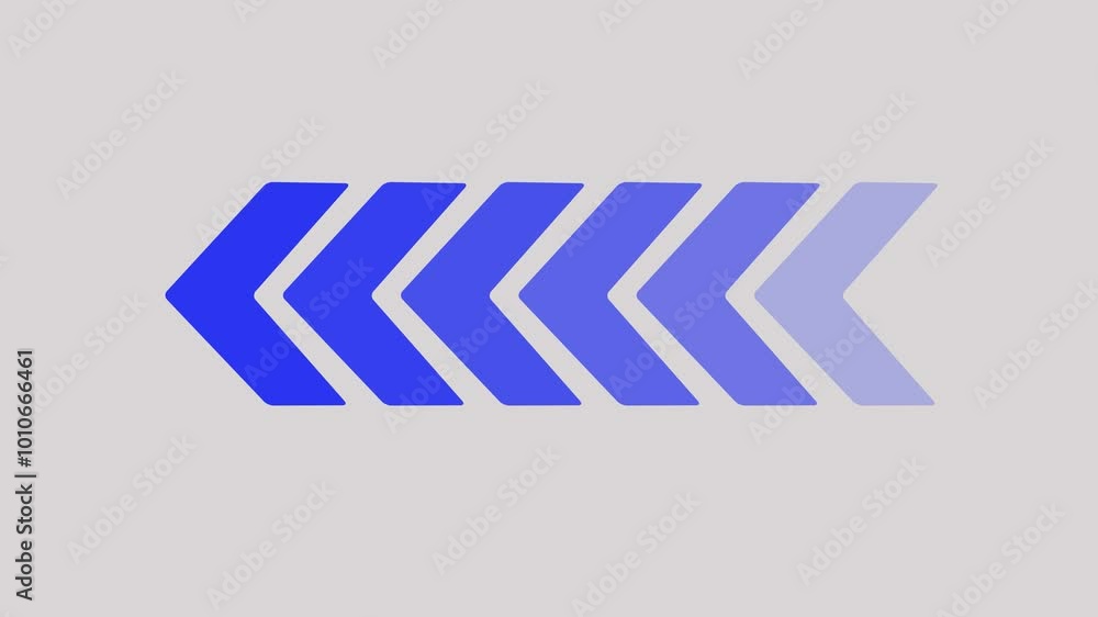 Poster animated looping swipe left white arrow pointing to the right isolated on a background arrows animat