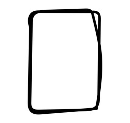 Hand drawn square frames in sketchy style. Doodle frames. Black frame hand drawn on white background. Rectangle frame line. empty black boxes. Rubber square stamp. vector illustration