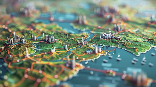 A detailed map of India, with highlighted location pointers marking the major oil refineries across the country.