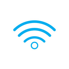 wifi line icon isolated on white background