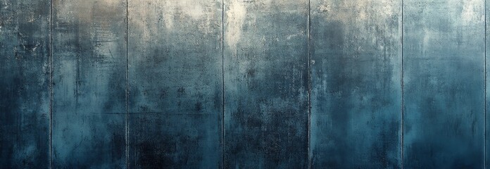 Fototapeta premium Close-up of Smooth Concrete Wall in Loft Style with Flat Surface and Vintage Gray-Blue Shades, Minimalist and Industrial Grunge Design, Perfect for Urban Architecture and Interior Background Concepts.