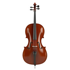 Obraz premium Realistic Cello Isolated on White Background