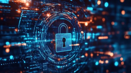 Obraz premium Cyber Security and Data Protection in the Digital Age