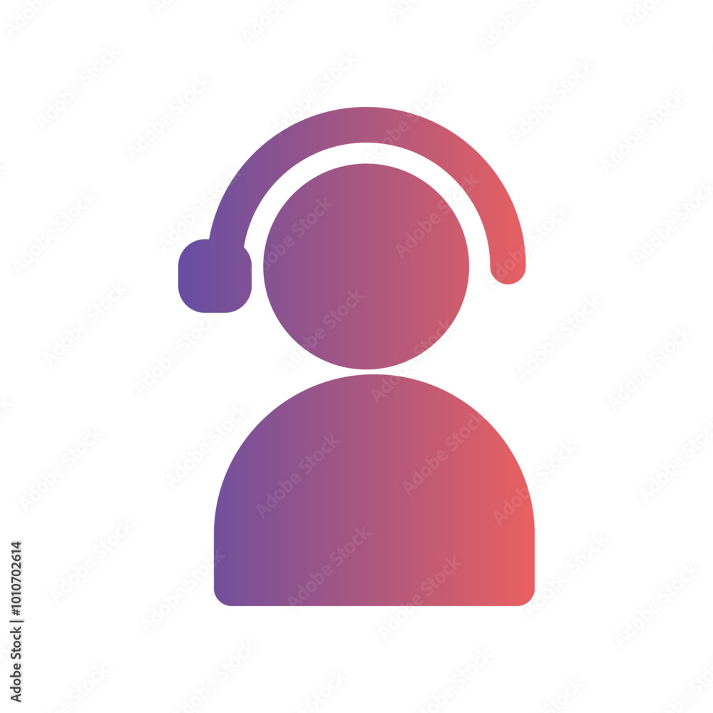 Aufkleber customer service icons. with a modern design style and gradient fill colors. suitable for websites, 