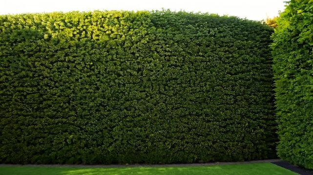 4K Tranquil Garden Maze with Beautiful Sculpted Hedges and Greenery