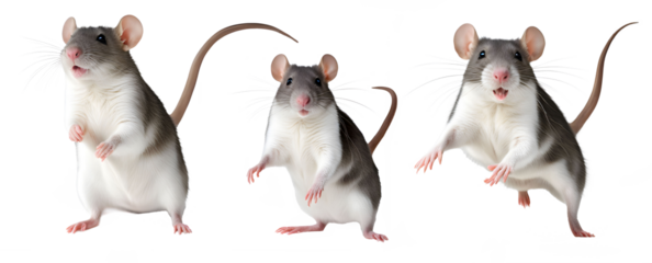 mouse png transparent mouse rat white background generative Ai