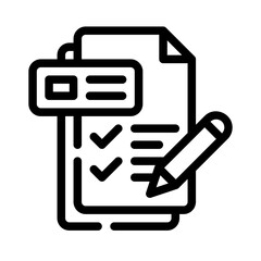 Icon Pencil With Style Outline