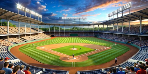 Baseball stadium for competitions