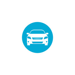 Car simple icon isolated on transparent background