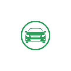 Car simple icon isolated on transparent background