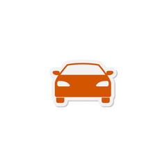 Fototapeta premium Car sticker icon isolated on transparent background