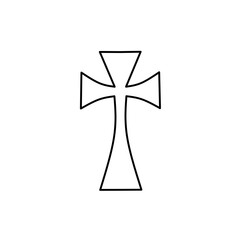 Christian Cross, Collection of different cross vector icons