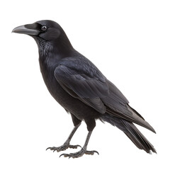 Fototapeta premium Carrion Crow isolated on transparent or white background
