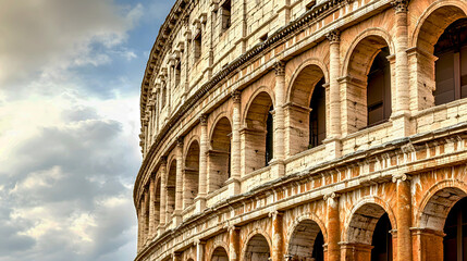 Fototapeta premium Ancient Arches of a Weathered Stone Structure