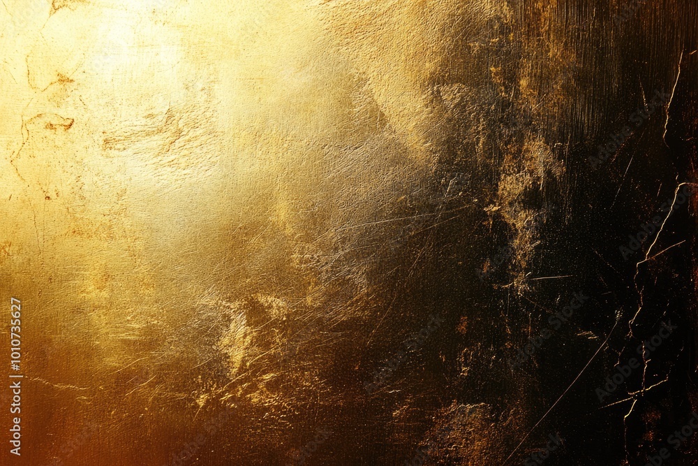 Poster a golden background with a distressed texture. use this image for luxury and vintage design projects
