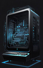 Fototapeta premium computer network cable