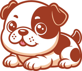 Cute Dog Cartoon Character