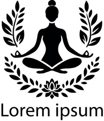 yoga logo with white background