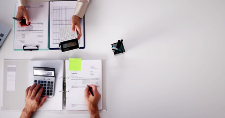 Professional Business Accountant Doing Financial Advisory