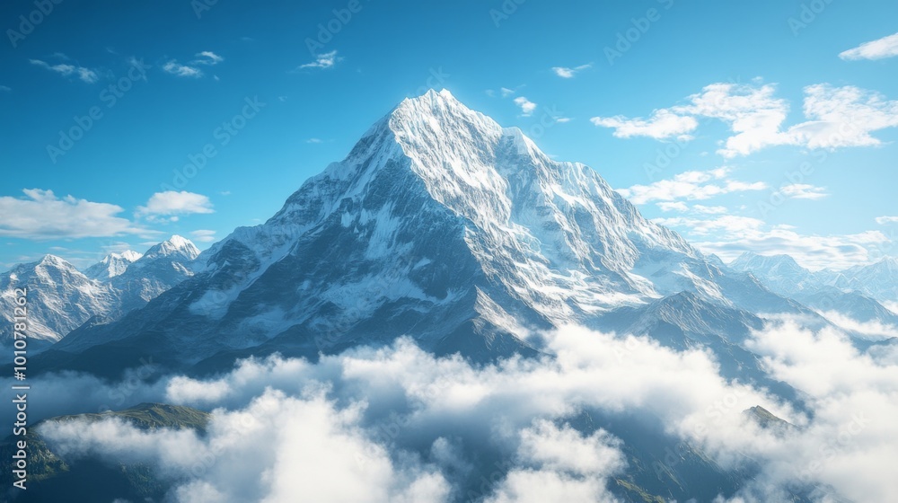 Canvas Prints Majestic Mountain Peaks