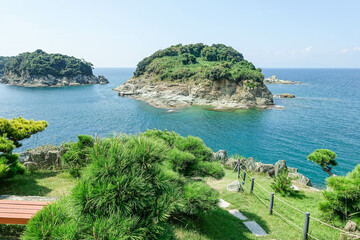 番所庭園からの海景色