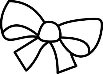 Bow Ribbon Line Icon