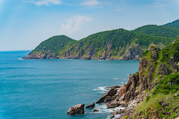Fototapeta premium A picturesque sea bay.The South China Sea is the easternmost part of central Vietnam. Phu Yen Province.