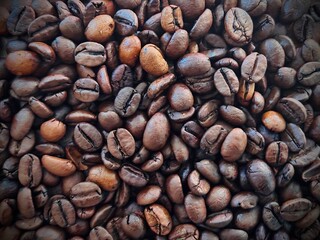 Primer plano de grano de café 