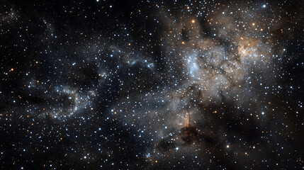 Naklejka premium The cosmos filled with countless stars 