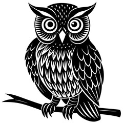 owl sitting on a branch