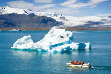 Fototapete Rund Jökulsárlón - large glacial lake in southern part of Vatnajökull National Park, Iceland © Mariusz Świtulski